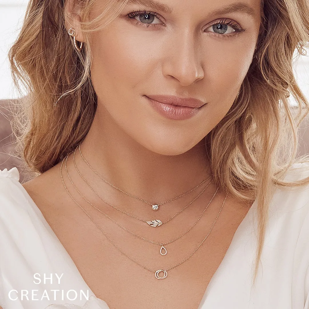 0.06ctw Diamond Pear Necklace