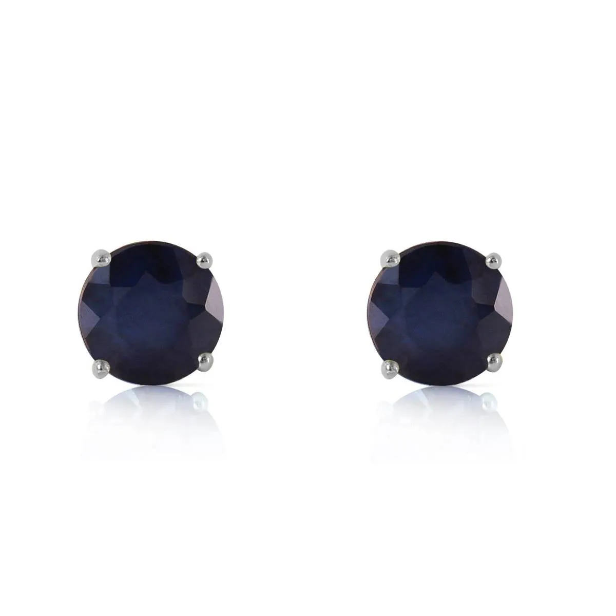 0.95 Carat 14K Solid White Gold In Wonderland Sapphire Earrings