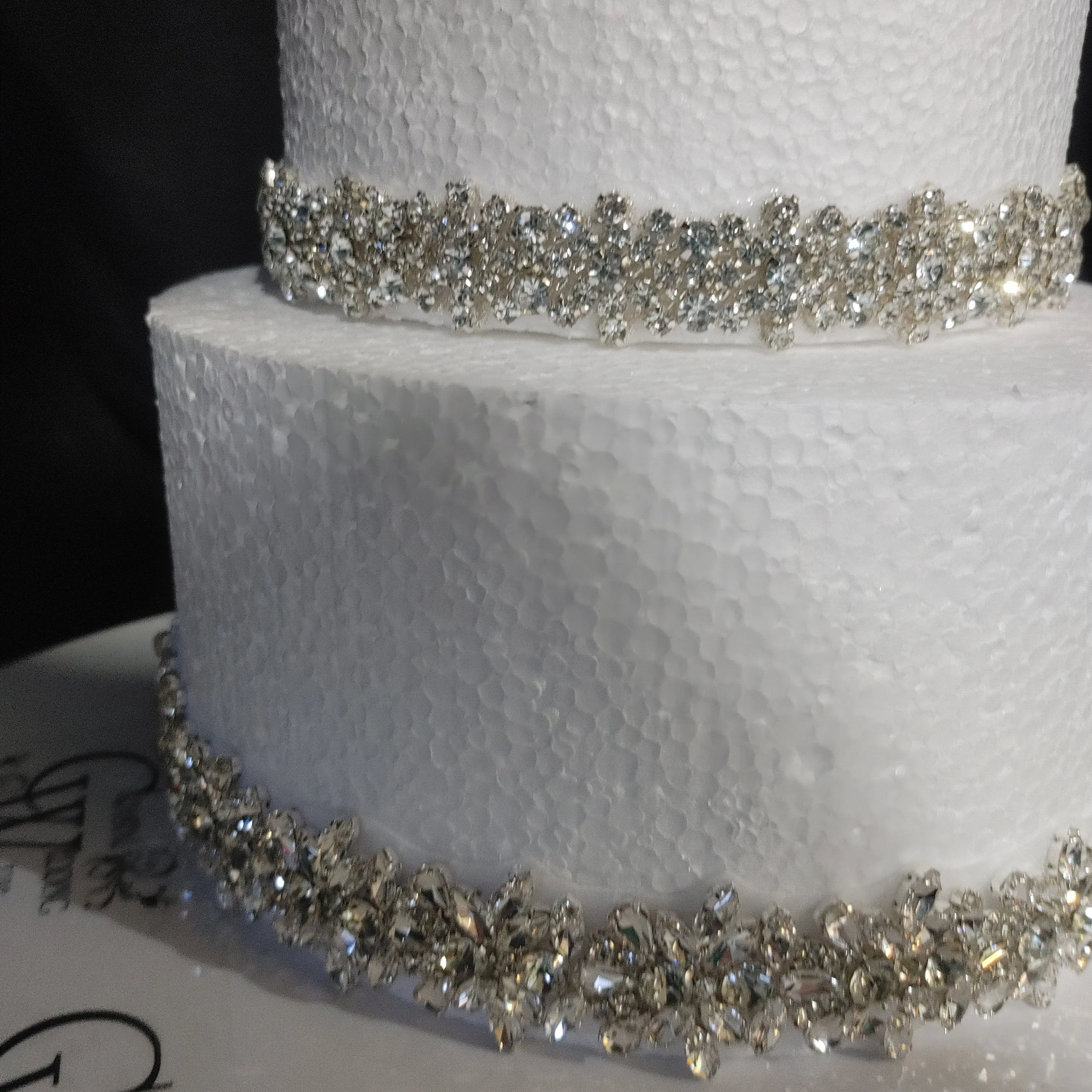 1 yard sparkling SILVER GOLD or rosegold rhinestone embellishment chain trimming  by Crystal Wedding UK