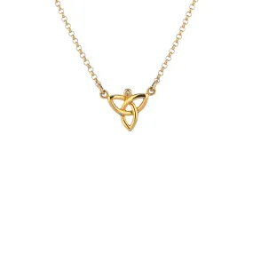 10K Gold Trinity Necklace - Diamond