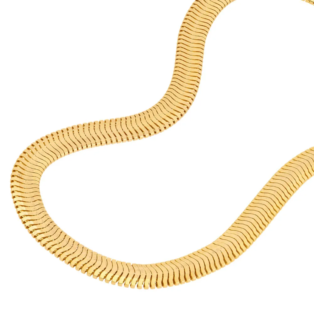14k 4.2mm Hollow Oval Snake Chain