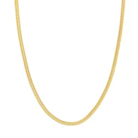 14k 4.2mm Hollow Oval Snake Chain