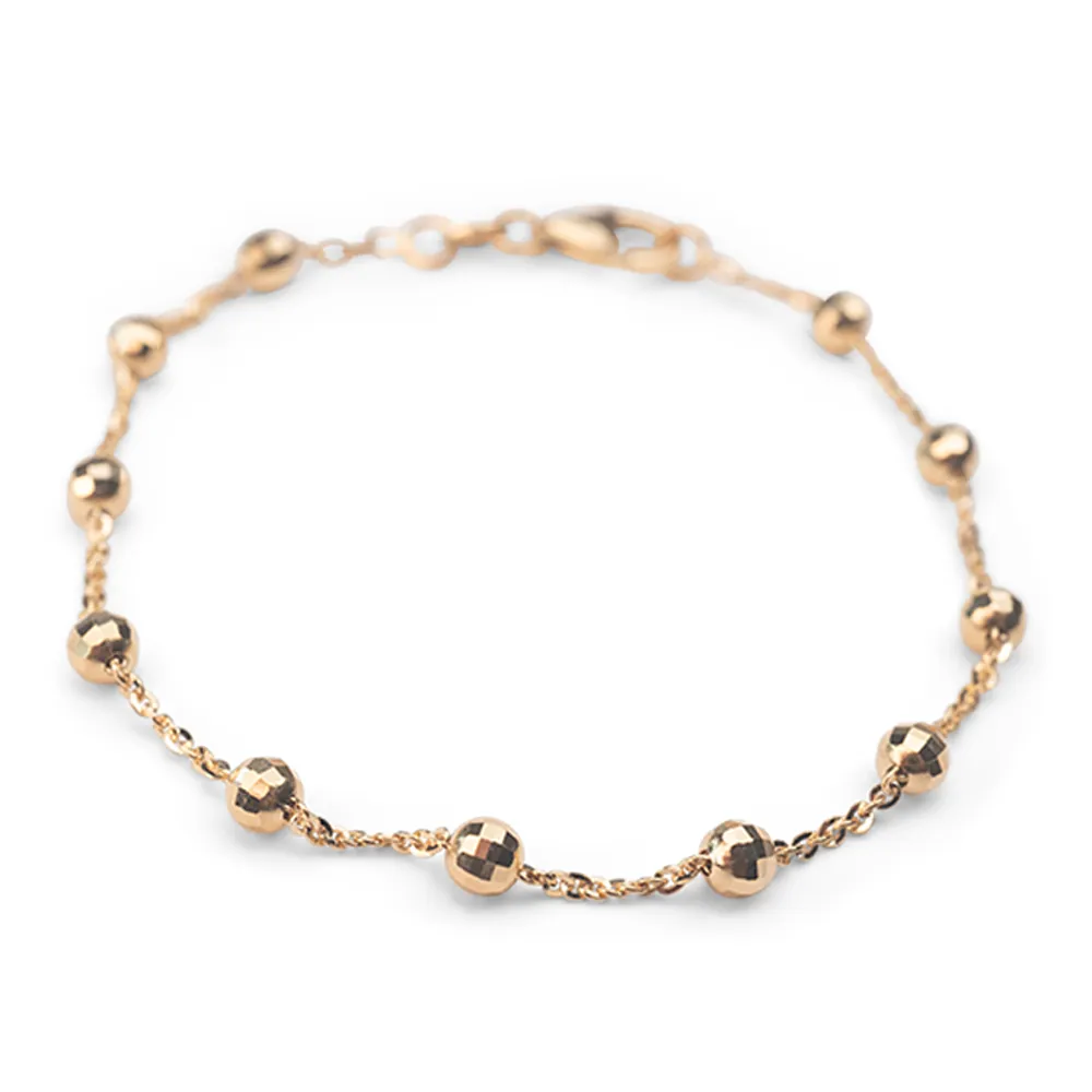 14k Big Disco Satellite Bracelet