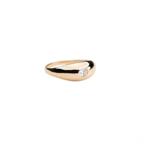 14k Diamond Dome Ring .18 CTW