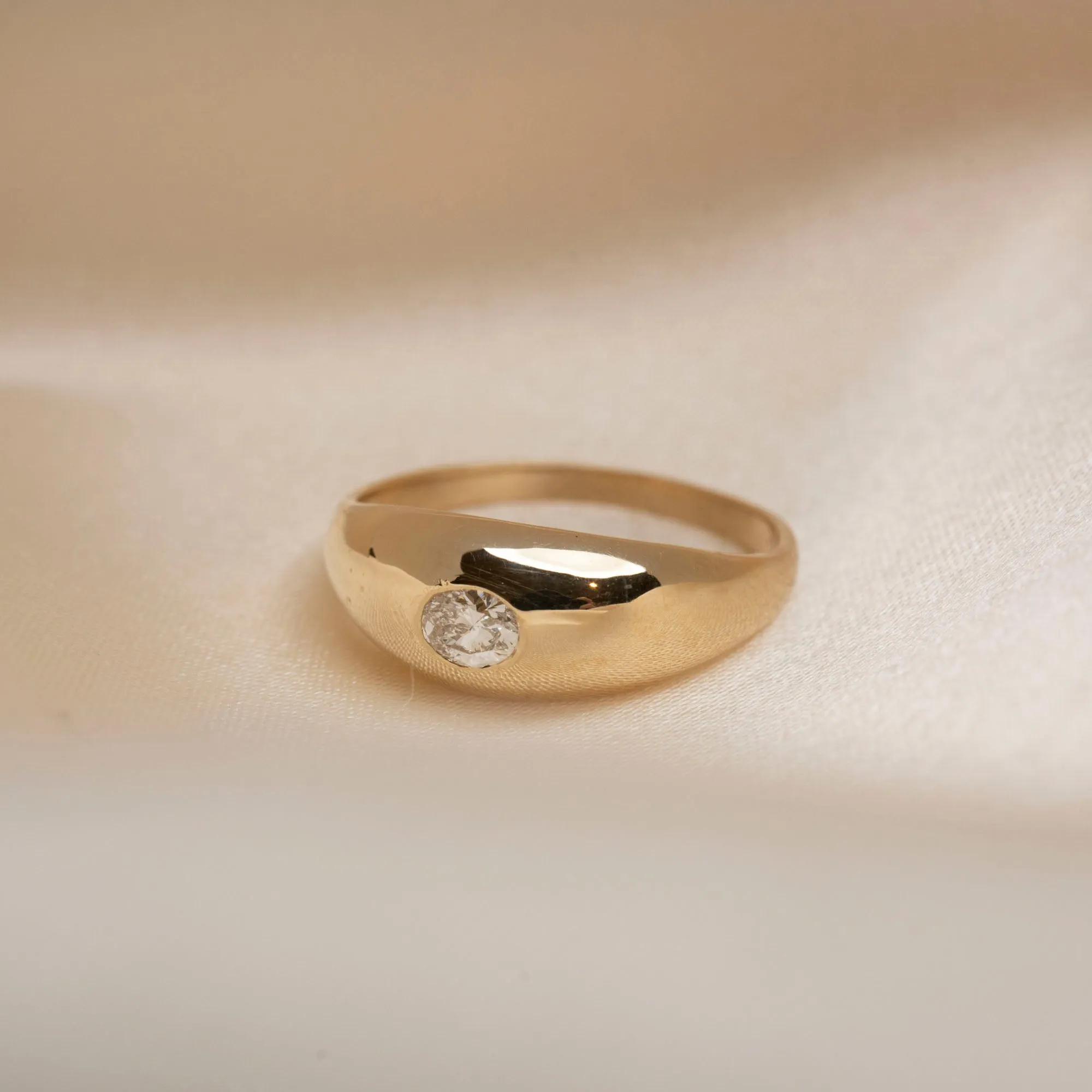 14k Diamond Dome Ring .18 CTW