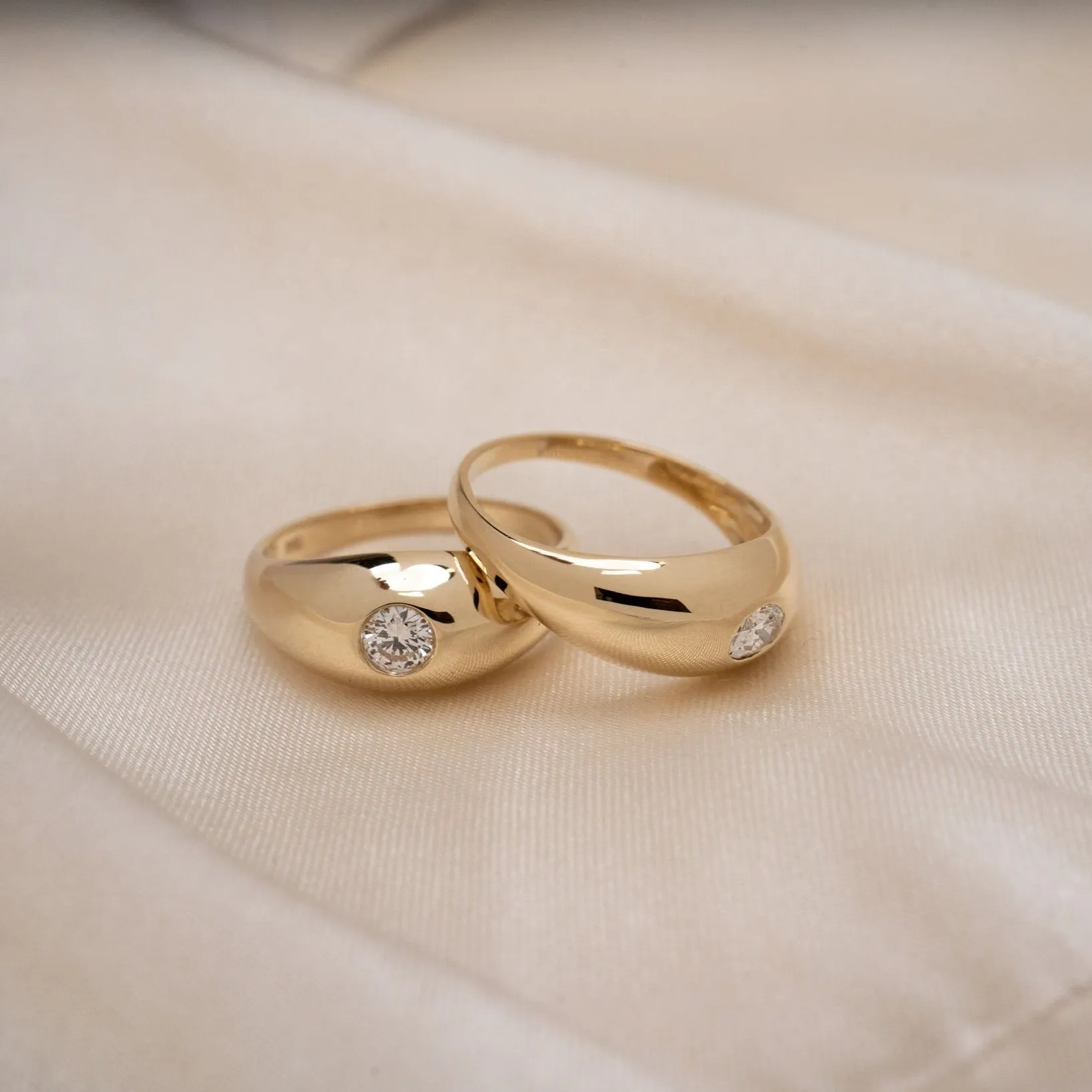 14k Diamond Dome Ring .18 CTW