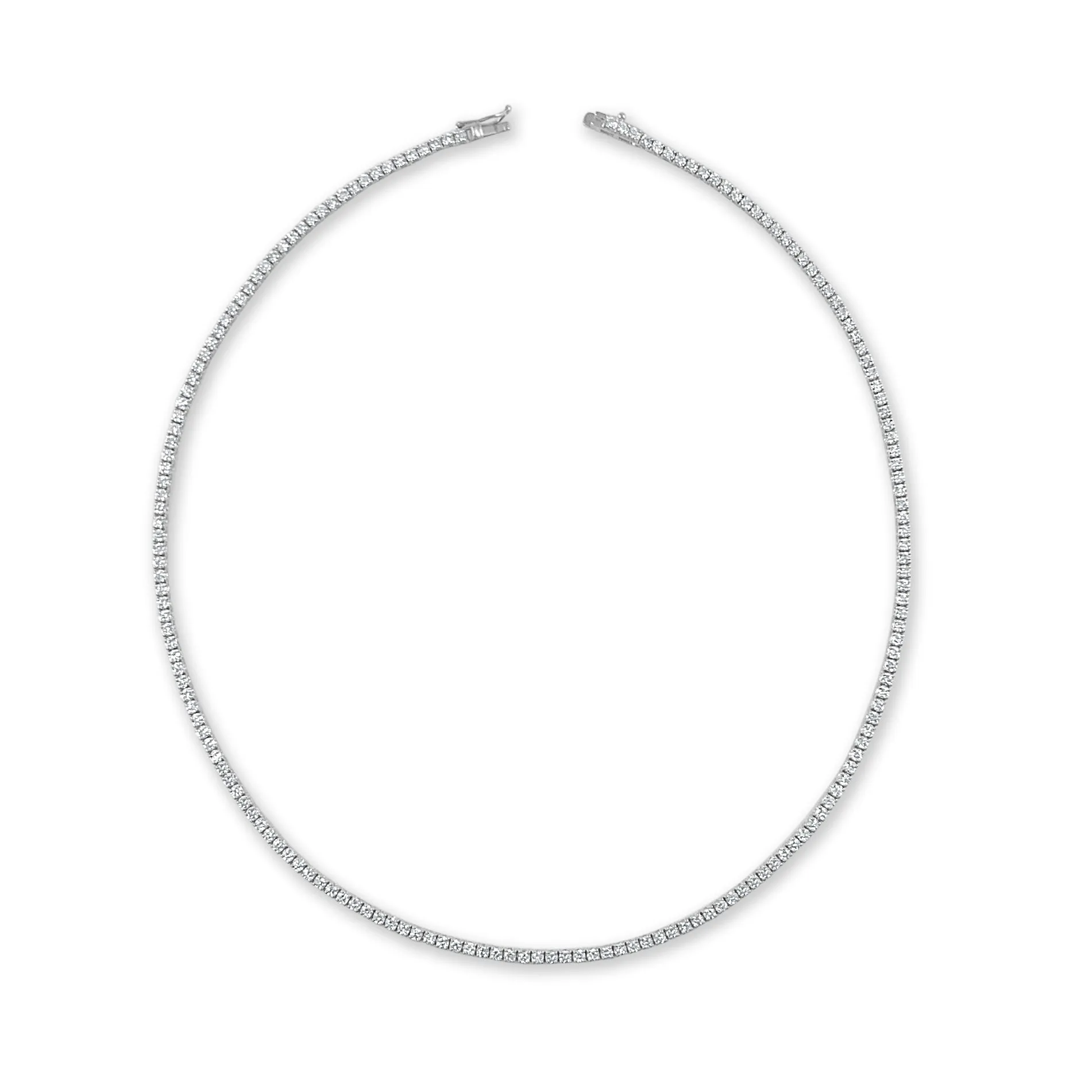 14k Gold & Diamond Tennis Necklace - 5.35ct