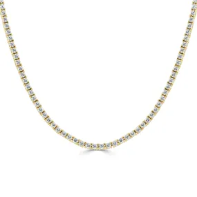 14k Gold & Diamond Tennis Necklace - 5.35ct