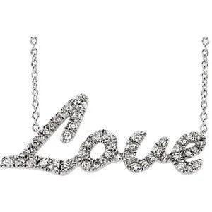 14K Rose 1/5 CTW Diamond 18" Necklace