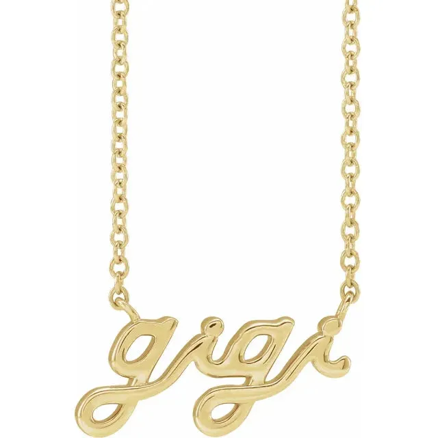14K Yellow Gold Gigi Necklace Center