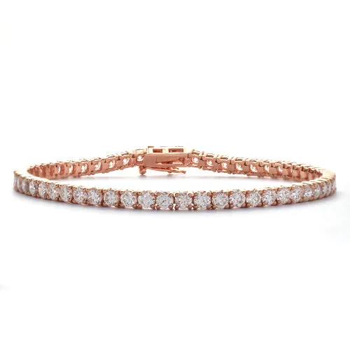 14KR 6.23CTW DIAMOND TENNIS BRACELET