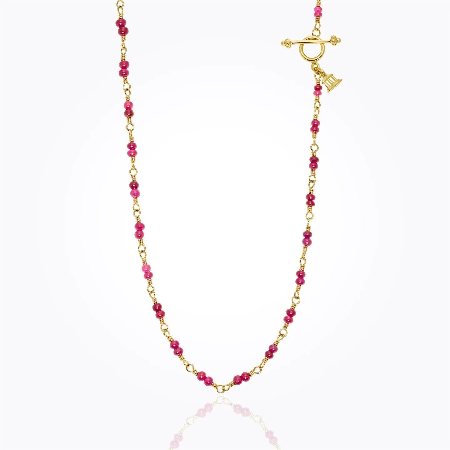 18K Karina Necklace with cabochon ruby