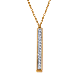 18k Modish Dainty Diamond Necklace