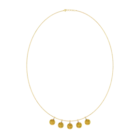 18k Sleek Diamond Gold Necklace