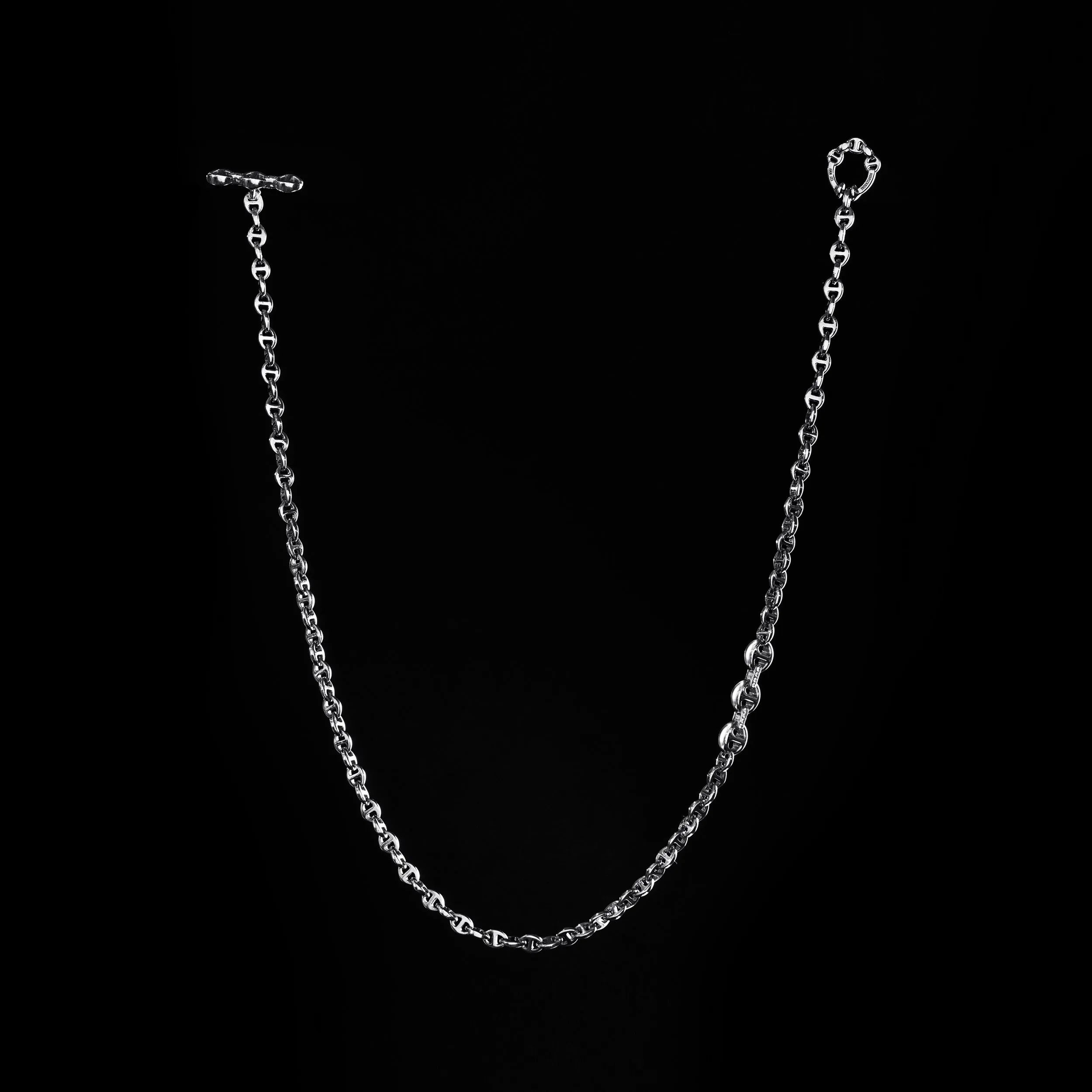 3MM OPEN-LINK™ NECKLACE WITH DIAMOND PENDANT - 16"