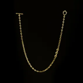 3MM OPEN-LINK™ NECKLACE WITH DIAMOND PENDANT - 16"