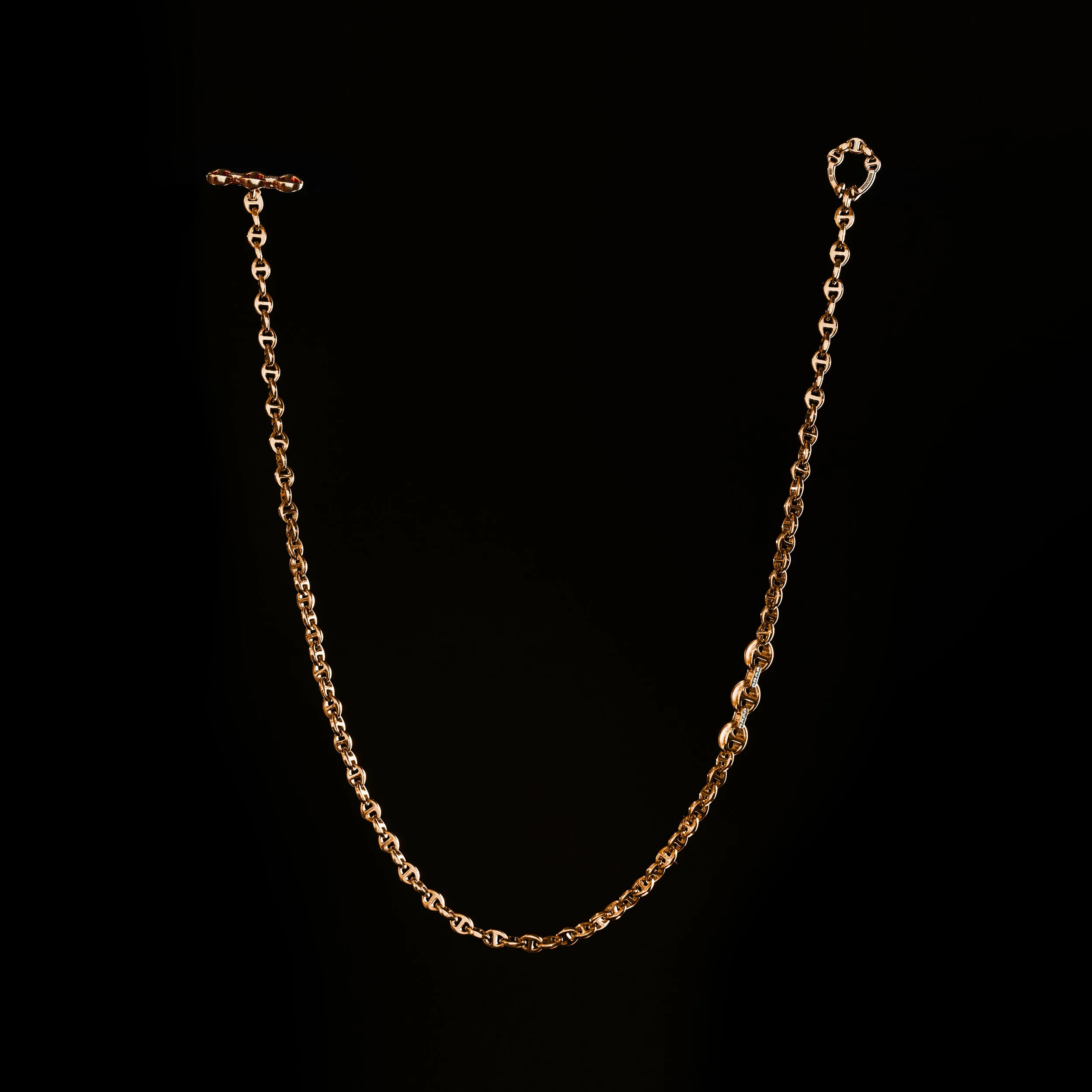 3MM OPEN-LINK™ NECKLACE WITH DIAMOND PENDANT - 16"