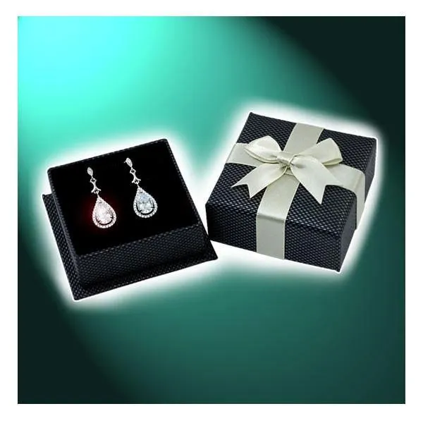 4 Carat Pink Simulated Sapphire 925 Sterling Silver Dangle Earrings