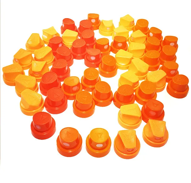 50 pack - 3-Sixty Delta Caps 2-6 Professional Spray Paint Nozzle Set