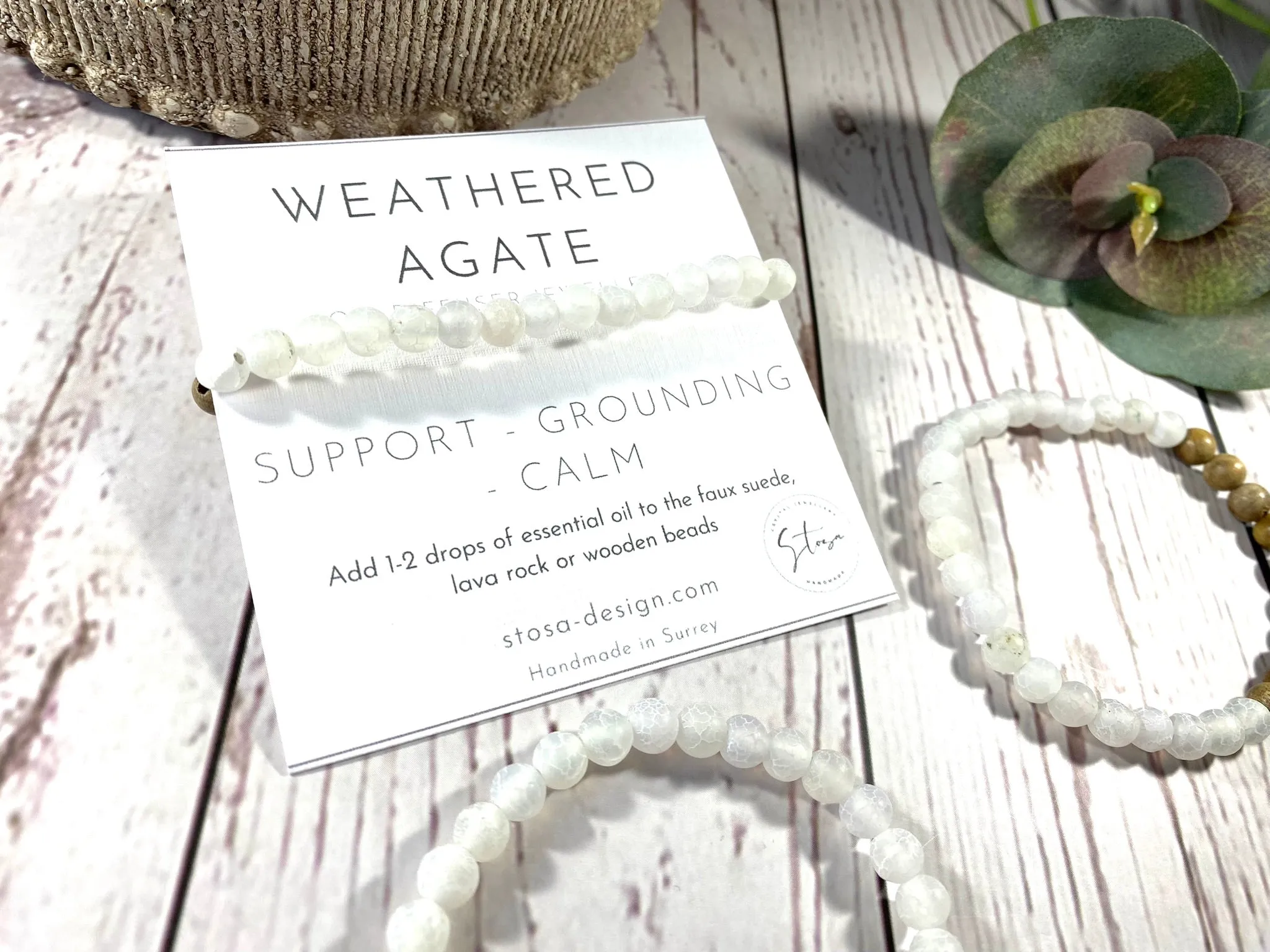 Alba Lavender Crystal Diffuser Bracelet