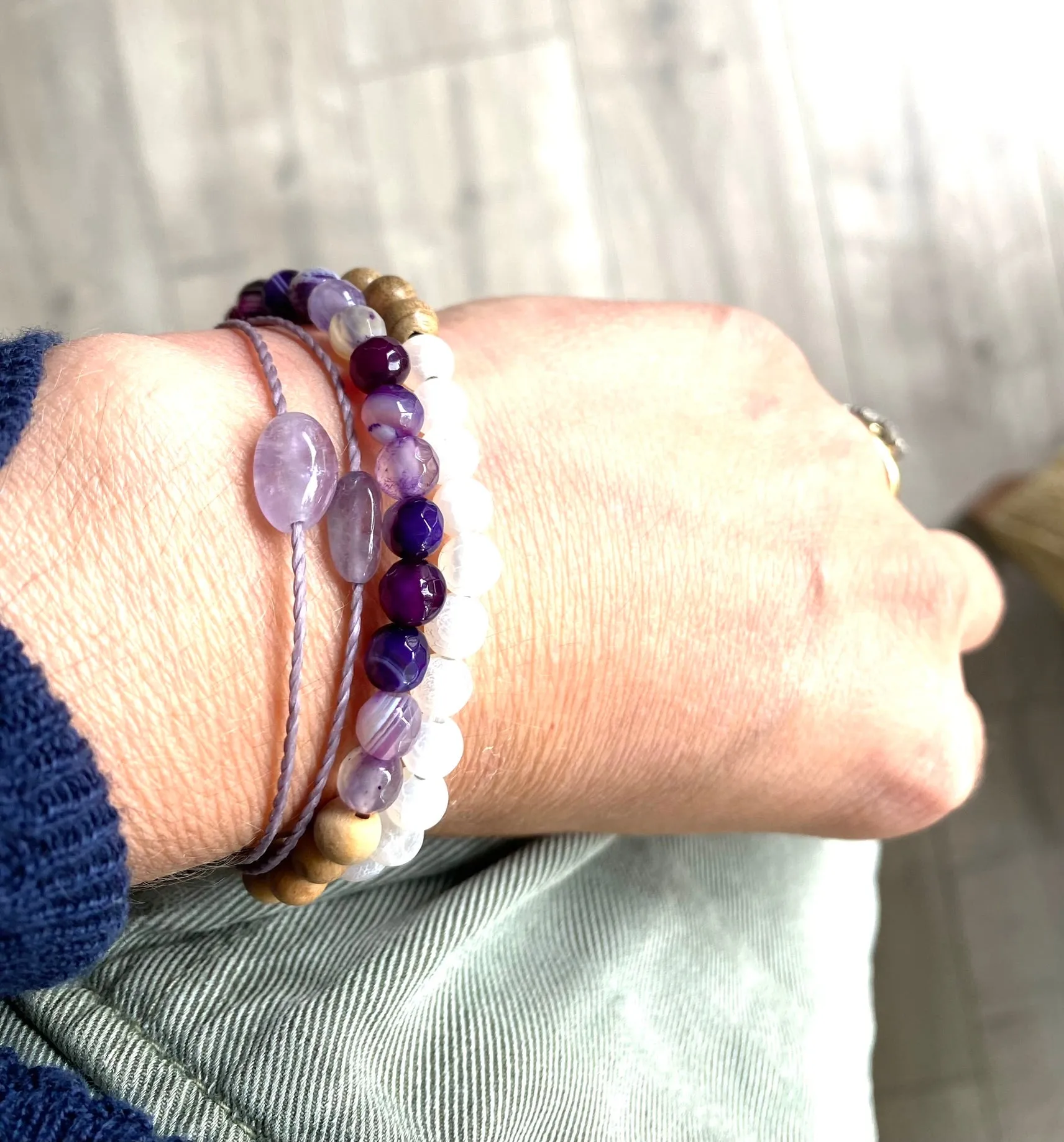 Alba Lavender Crystal Diffuser Bracelet
