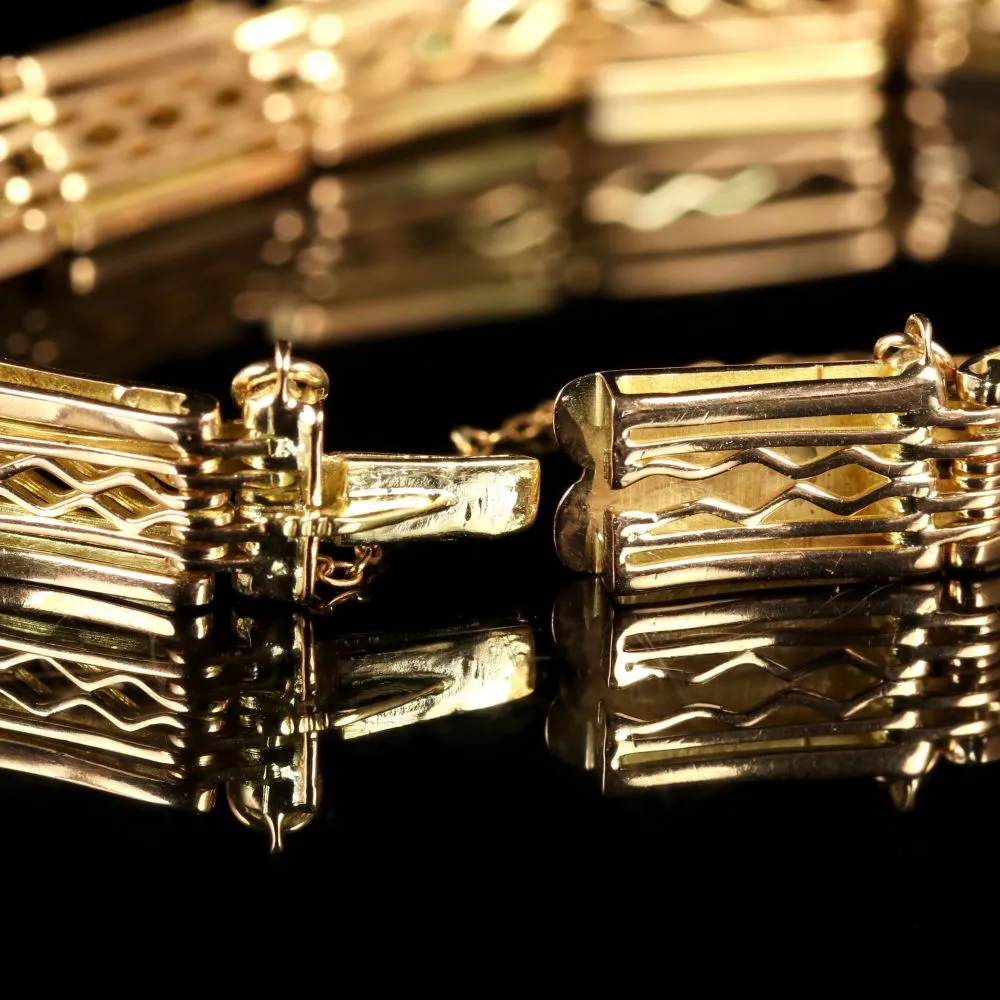 Antique Victorian Suffragette 9Ct Gold Bracelet Circa 1900