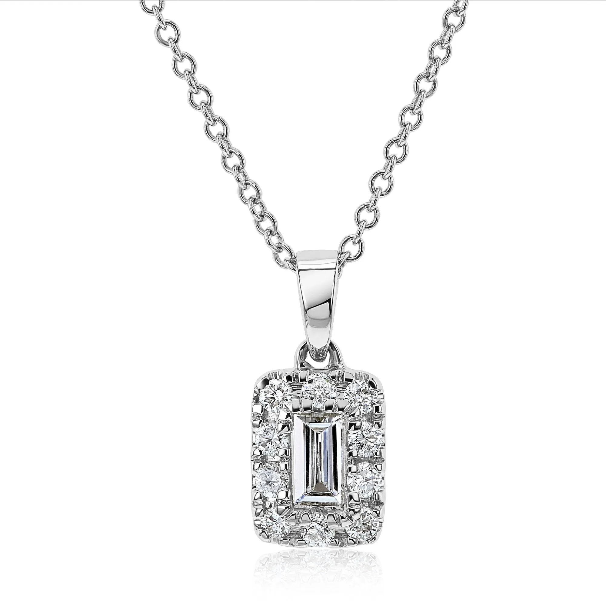 Baguette Diamond Necklace