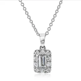 Baguette Diamond Necklace