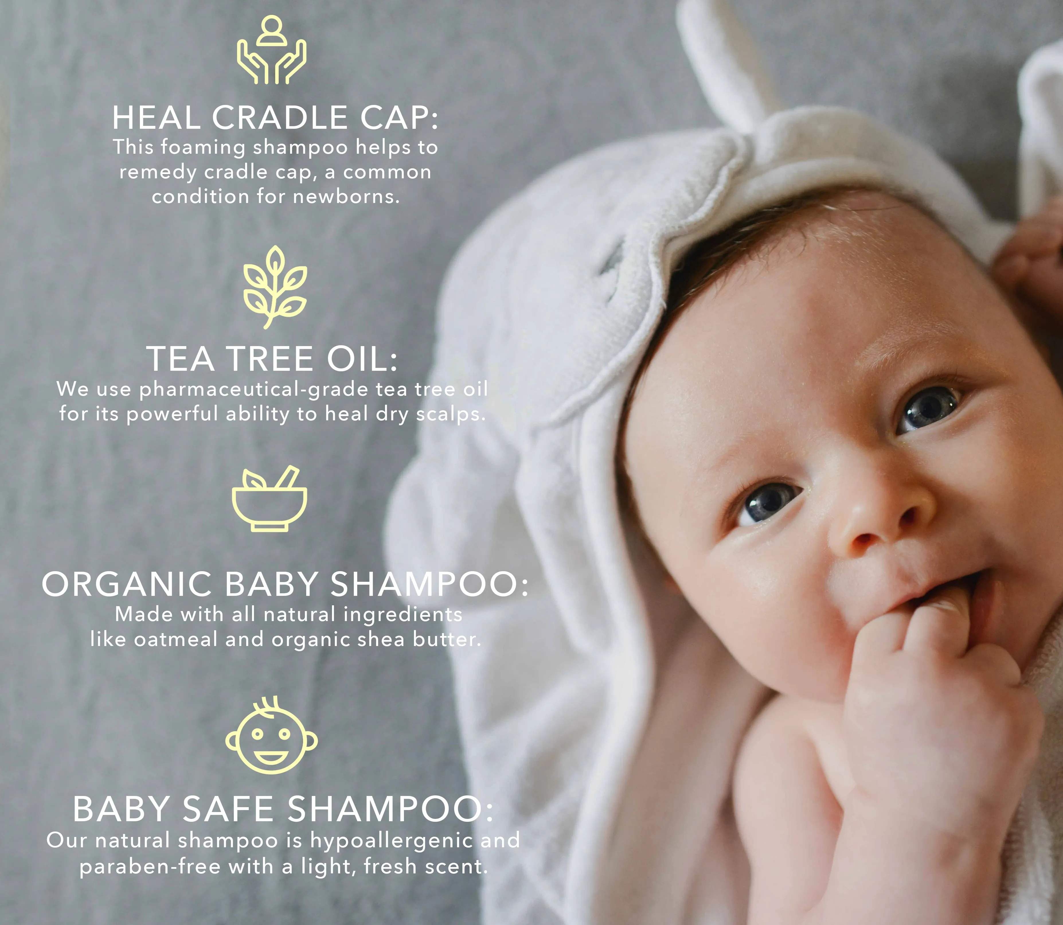 Bee Gone Cradle Cap Baby Shampoo 8oz