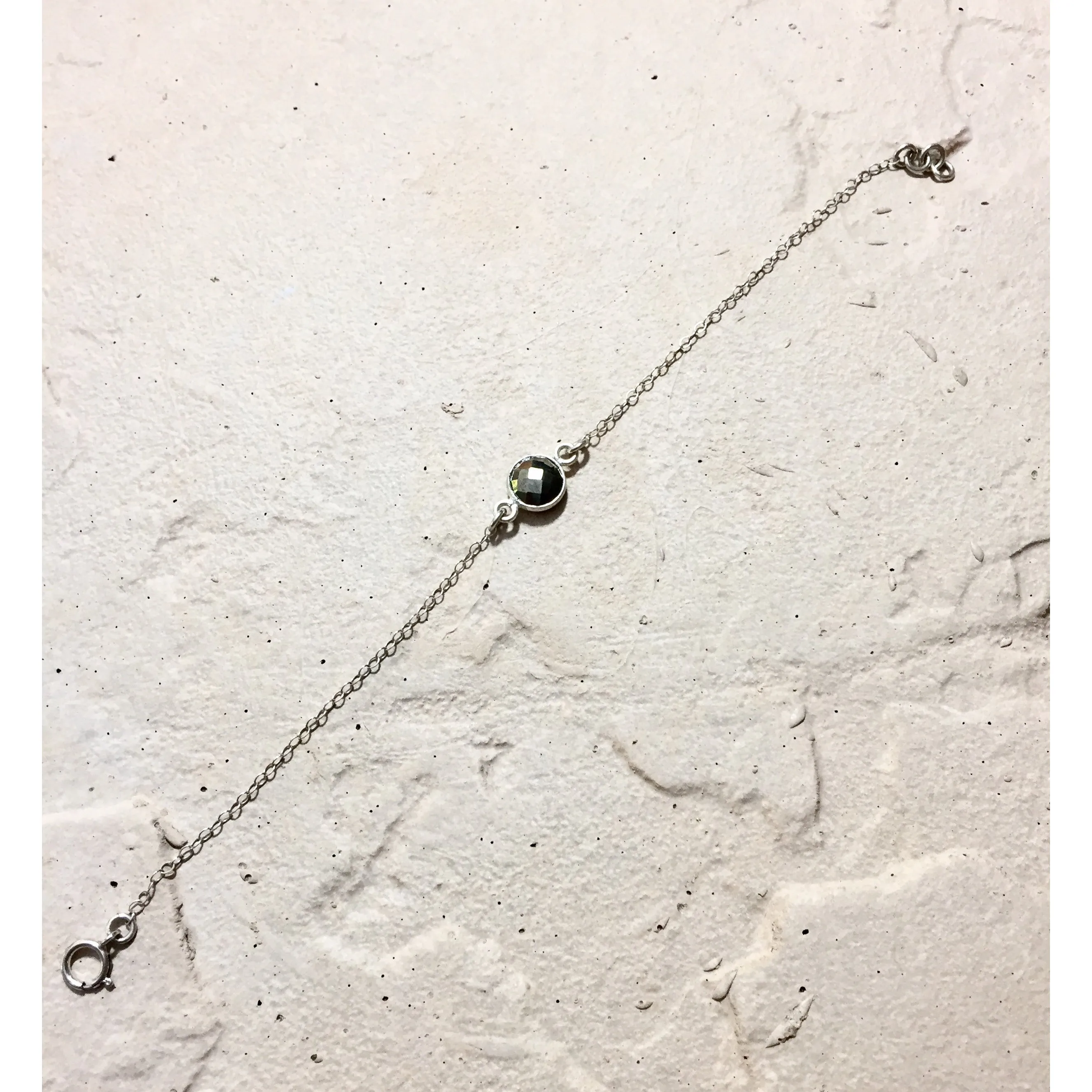 Bezeled Stone Bracelet