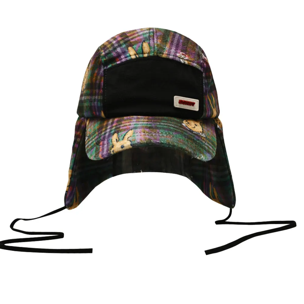 BR PAT EARFLAP HAT GREEN CHECK