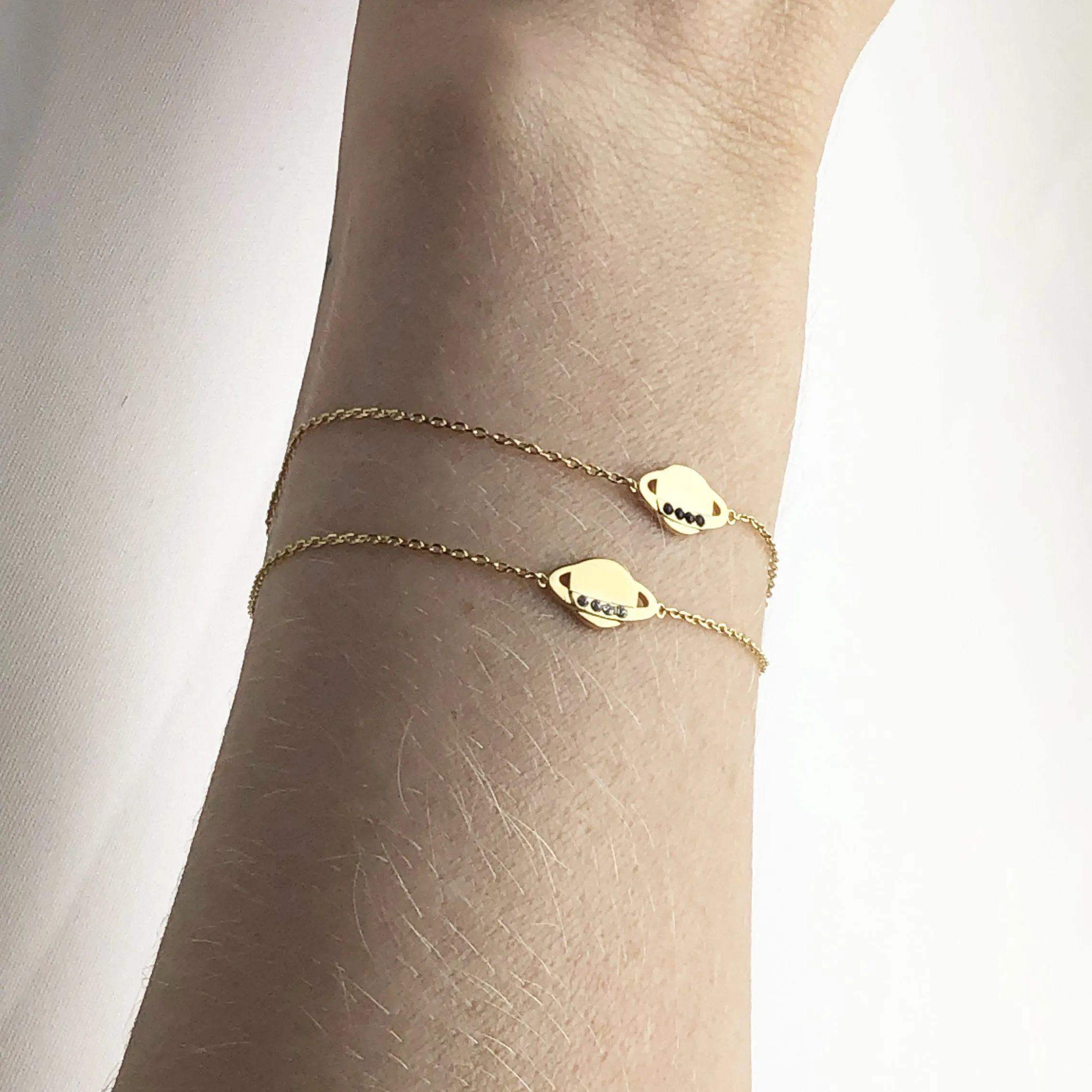 Bracelet Doré Vega Saturne Jet
