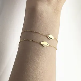 Bracelet Doré Vega Saturne Jet
