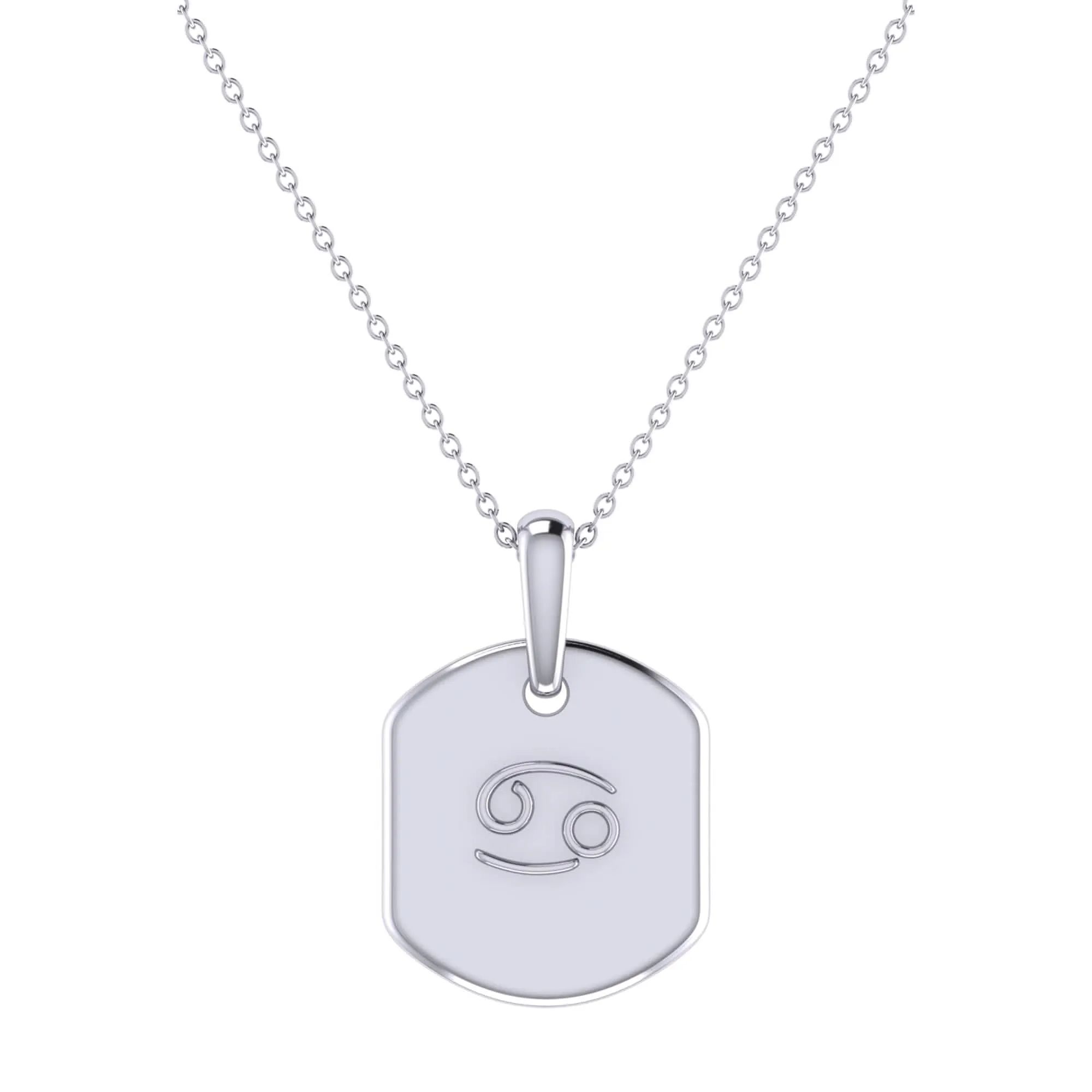 Cancer Zodiac Constellation Ruby & Diamond Necklace