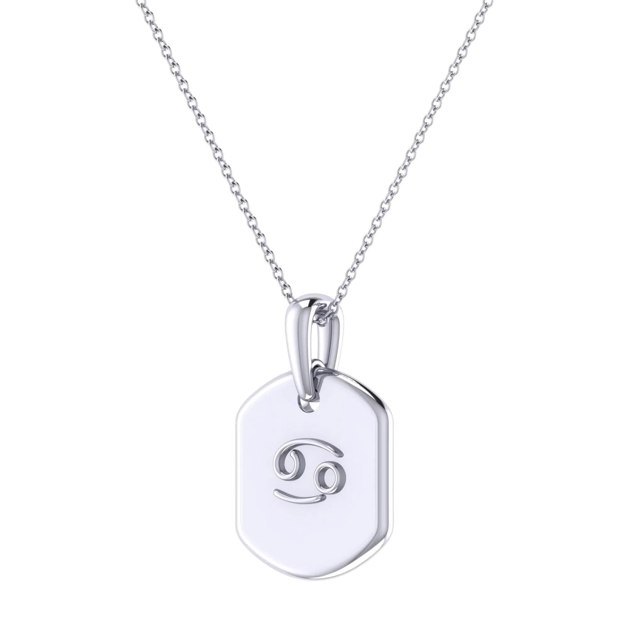 Cancer Zodiac Constellation Ruby & Diamond Necklace