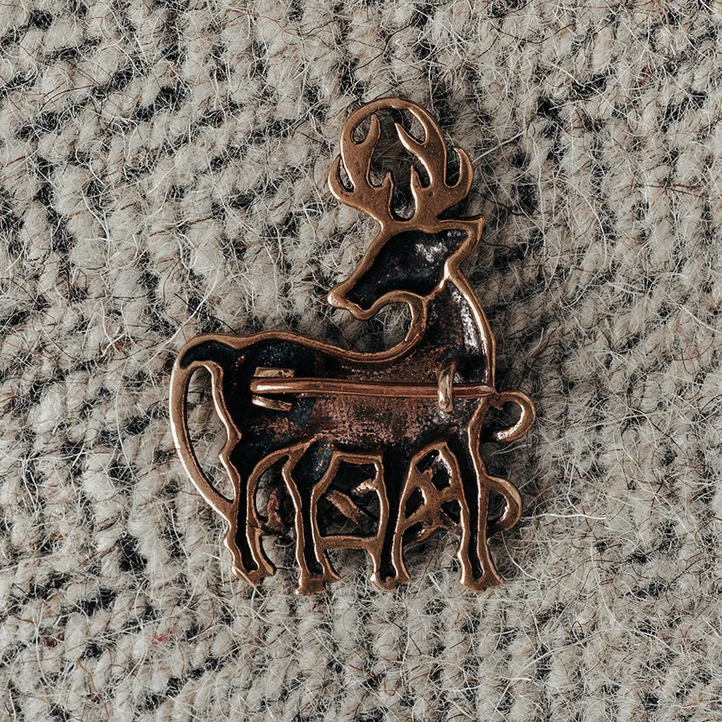 Cernunnos Stag Brooch, Bronze