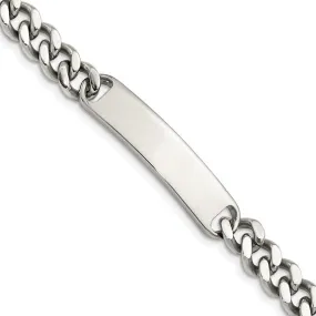 Chisel Stainless Steel Polished Curb Chain 8.5 inch ID Bracelet (99876)