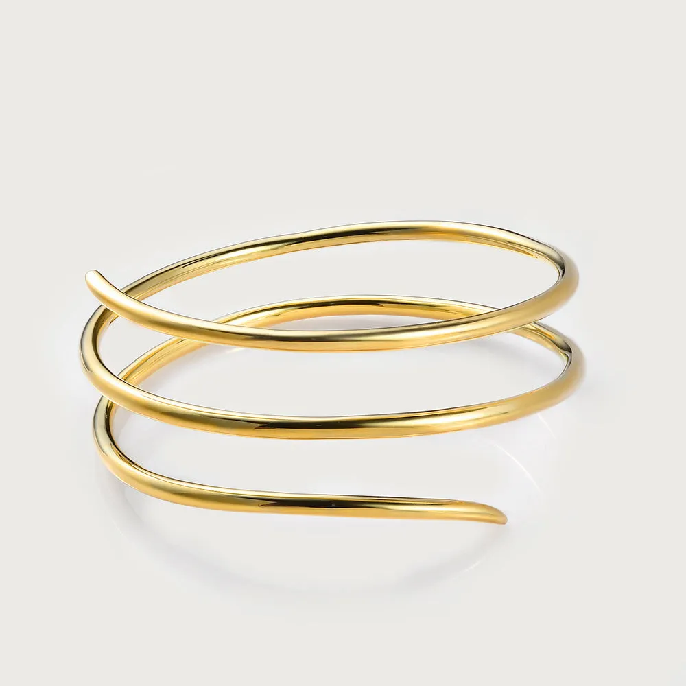 Circle of Life Necklace with Ruby   Molto Spiral Wrap Bangle