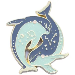 Cool Things Sneak Pisces Metal Badge Original Design Brooch Fashion Creative Personality Jewelry Dolphin Gift