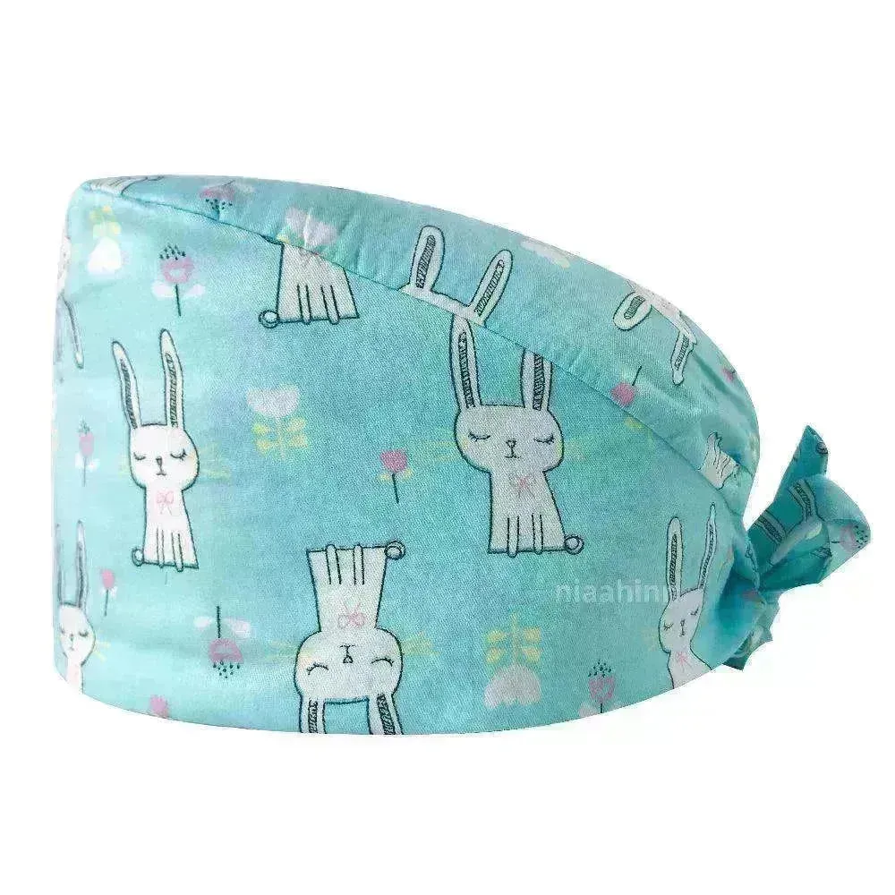 Cotton Surgical Unisex Doctor & Nurse Operating Room Caps