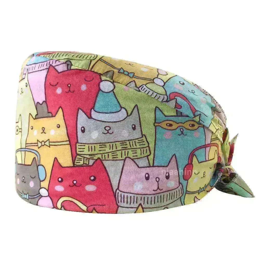 Cotton Surgical Unisex Doctor & Nurse Operating Room Caps
