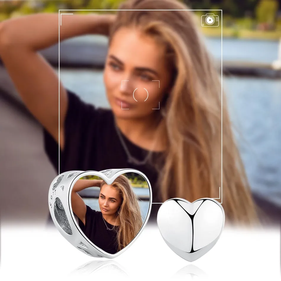 Custom Heart Bracelet | Personalized Custom Photo Bracelet | Picture Bracelet For Women | Photo Bracelet Necklace | Personalize Jewelry Gift