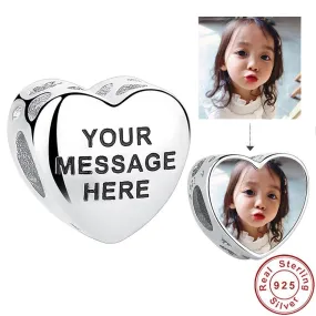 Custom Heart Bracelet | Personalized Custom Photo Bracelet | Picture Bracelet For Women | Photo Bracelet Necklace | Personalize Jewelry Gift