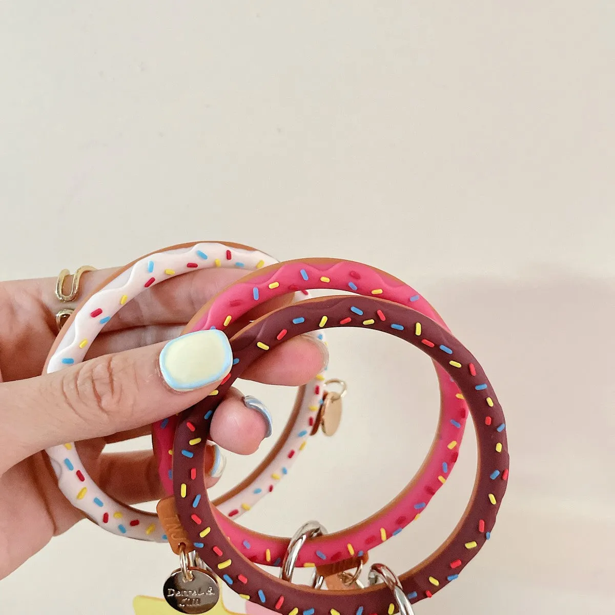 Cute Donut Universal Silicone Phone Wrist Lanyard