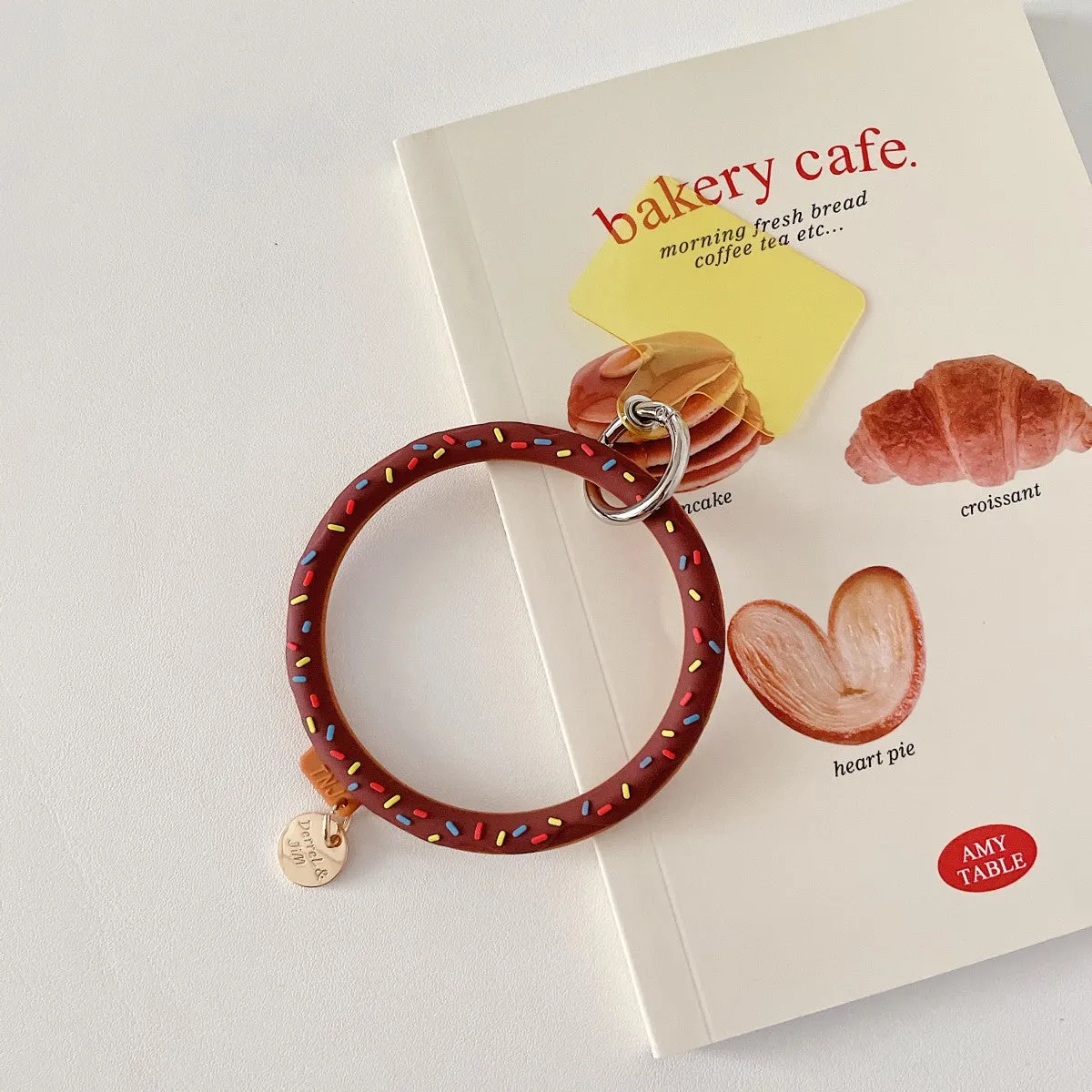 Cute Donut Universal Silicone Phone Wrist Lanyard