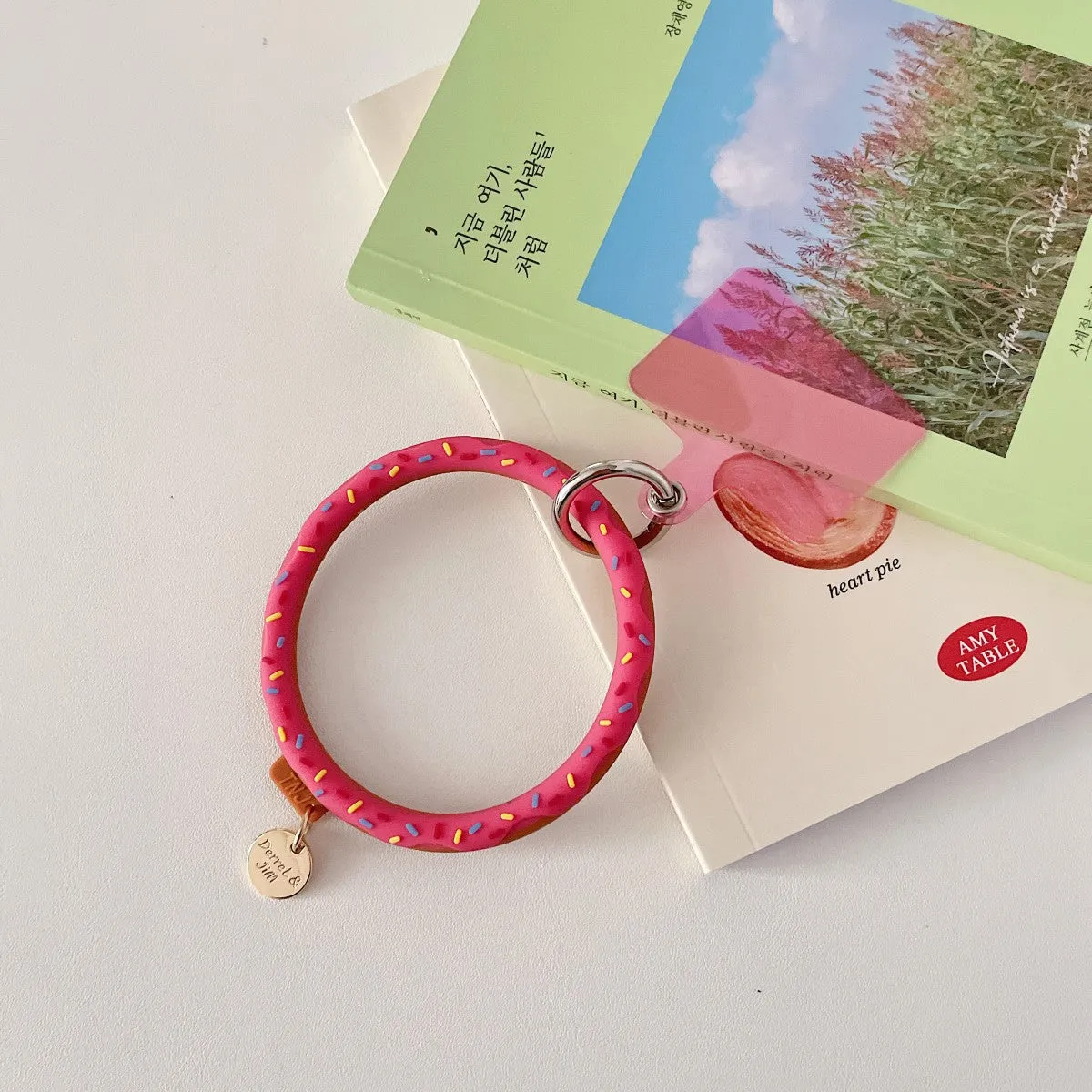 Cute Donut Universal Silicone Phone Wrist Lanyard