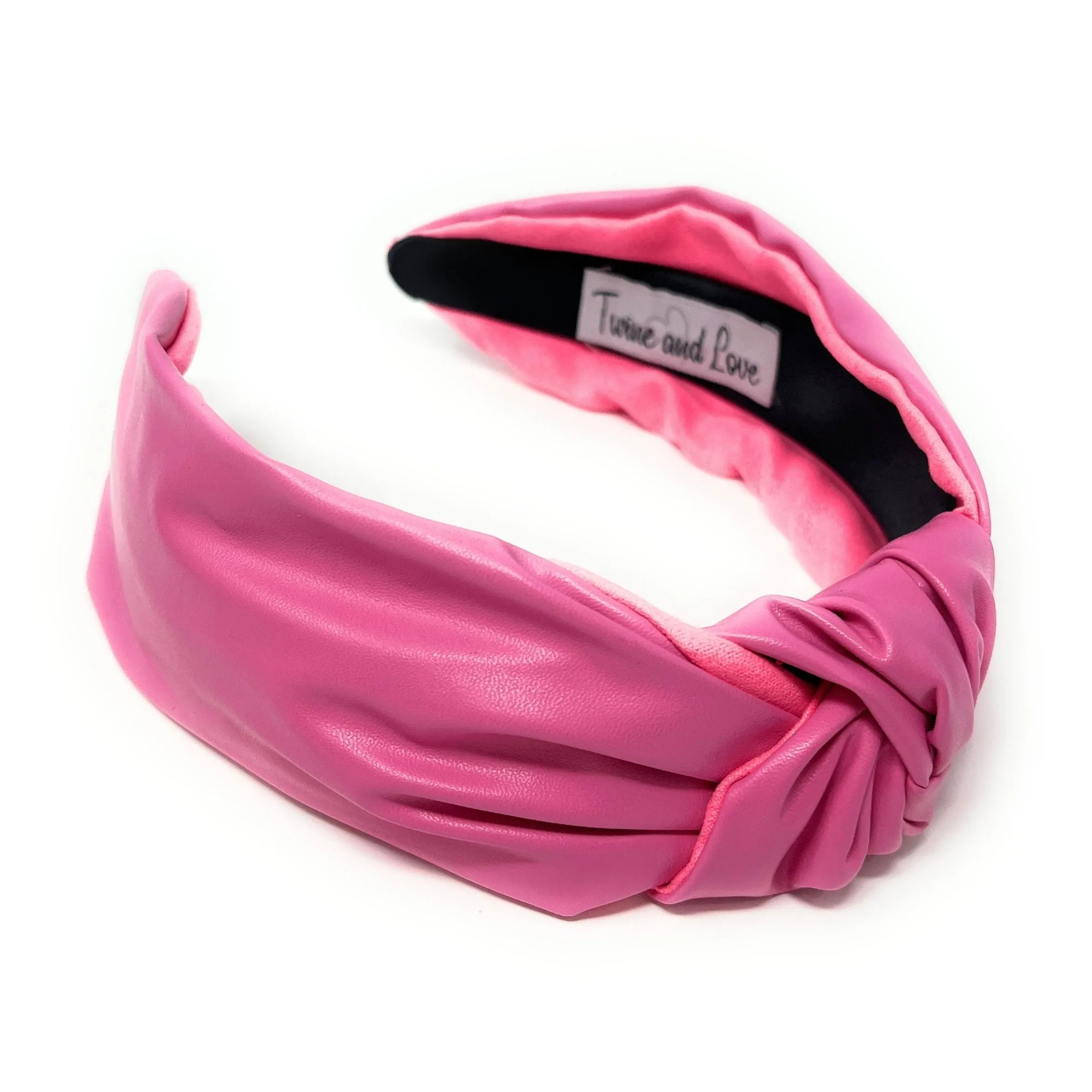 Della Pink Vegan Knot Headband