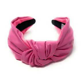 Della Pink Vegan Knot Headband