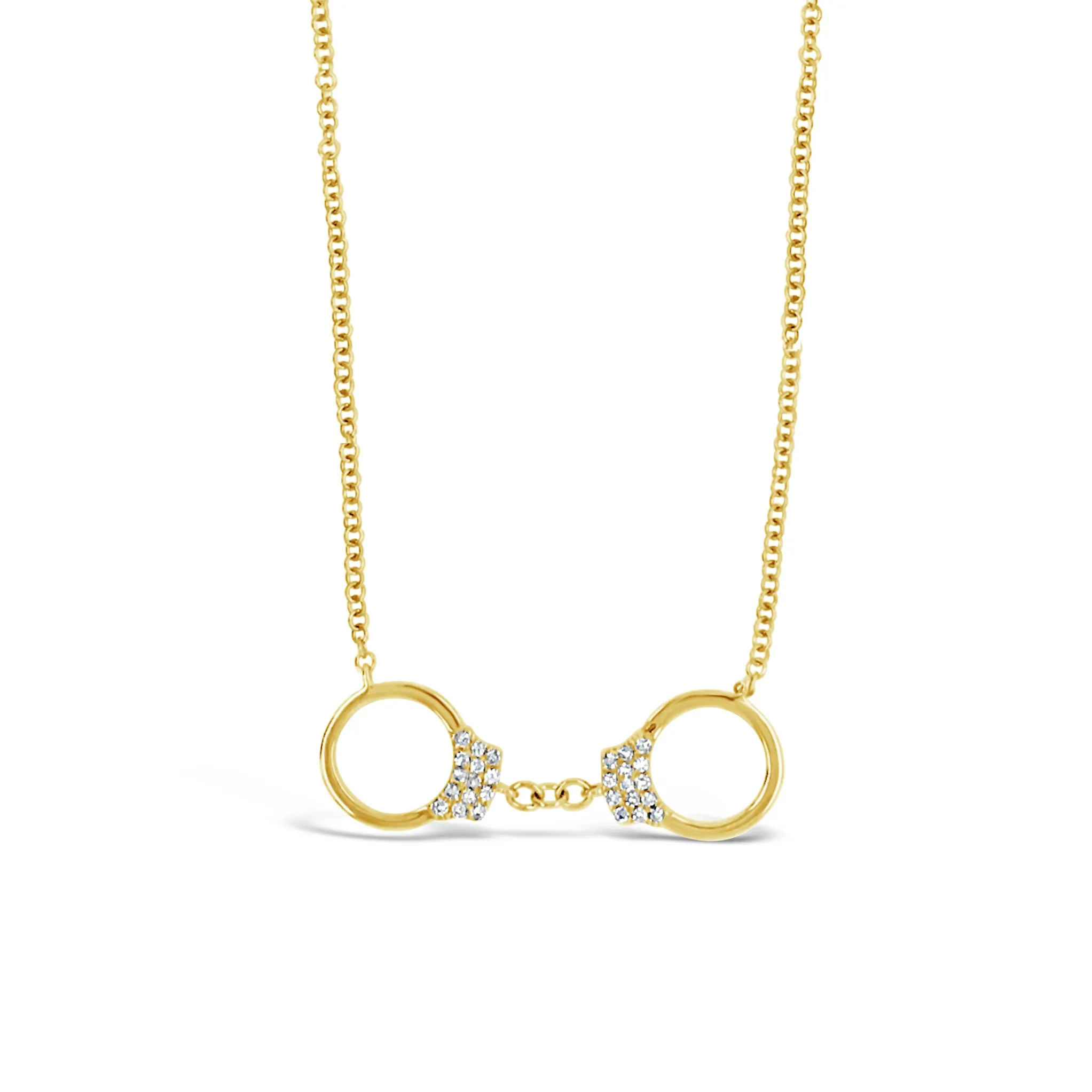 Diamond Handcuffs Necklace