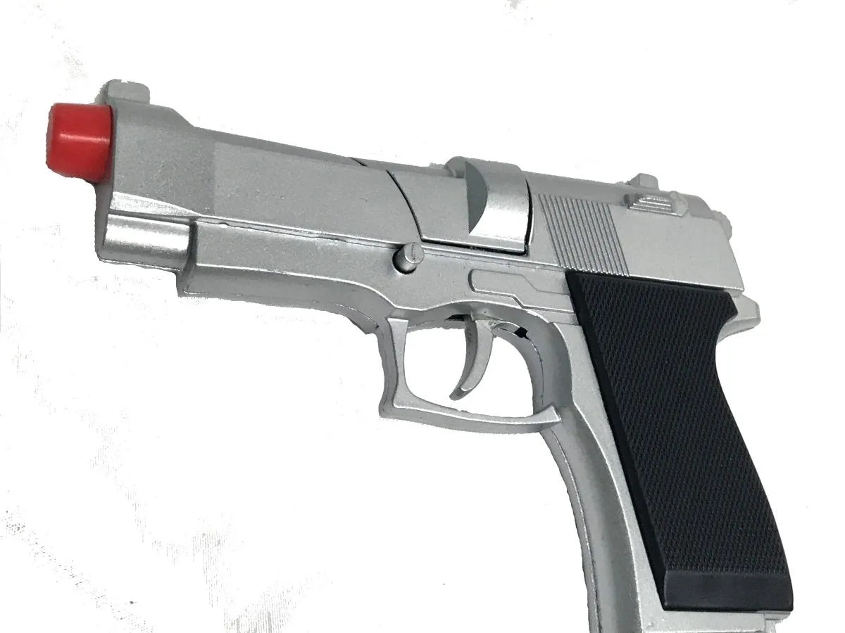Die Cast Metal Revolver Cap Gun & 8 Ring Caps